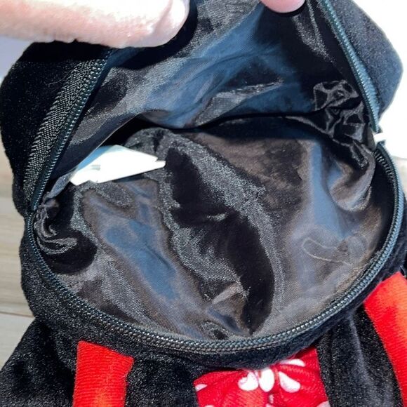 Disney Minnie Mouse Girl Purse Bag Plush Red Bow Polka Dots - Picture 6 of 8